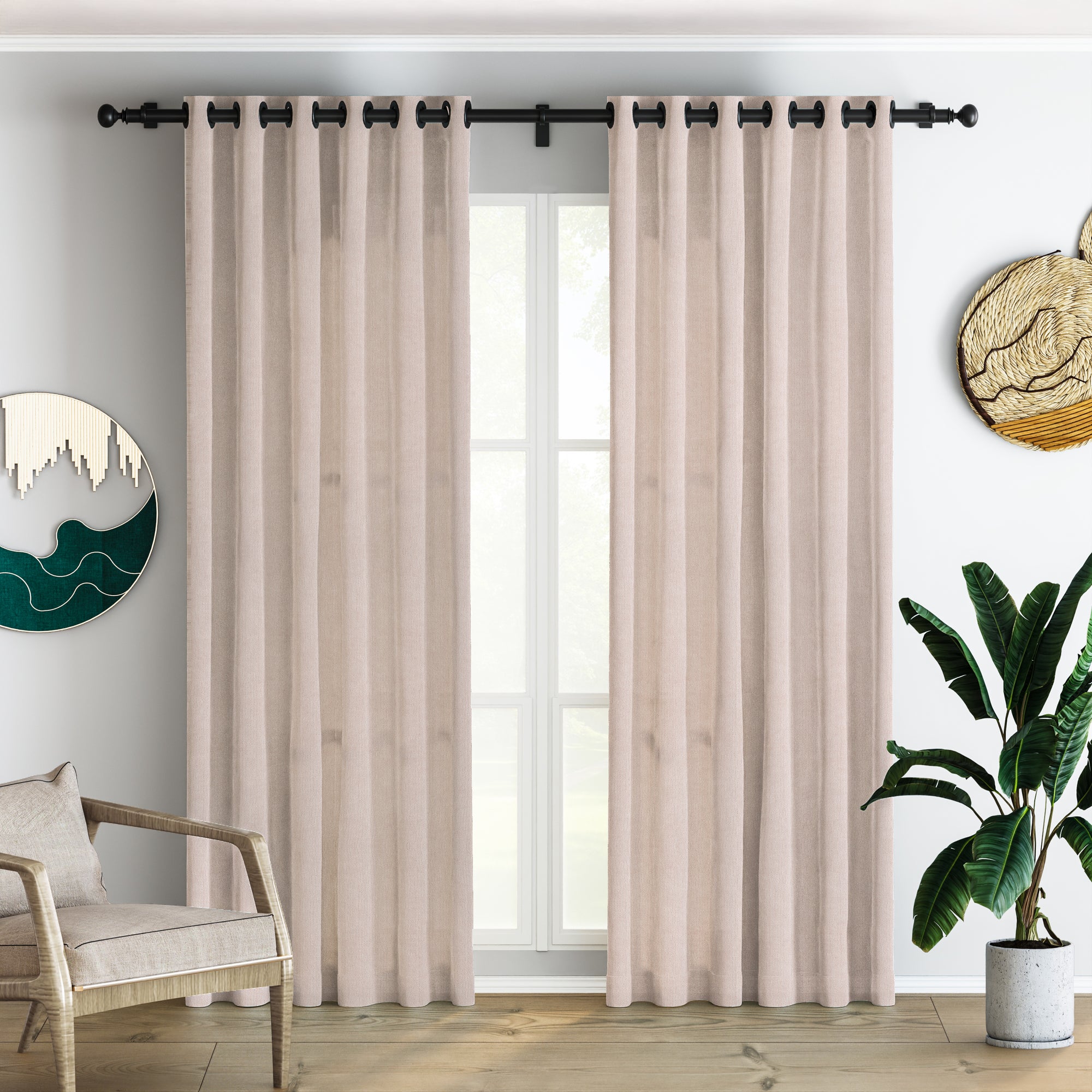 Nude Velvet Curtain