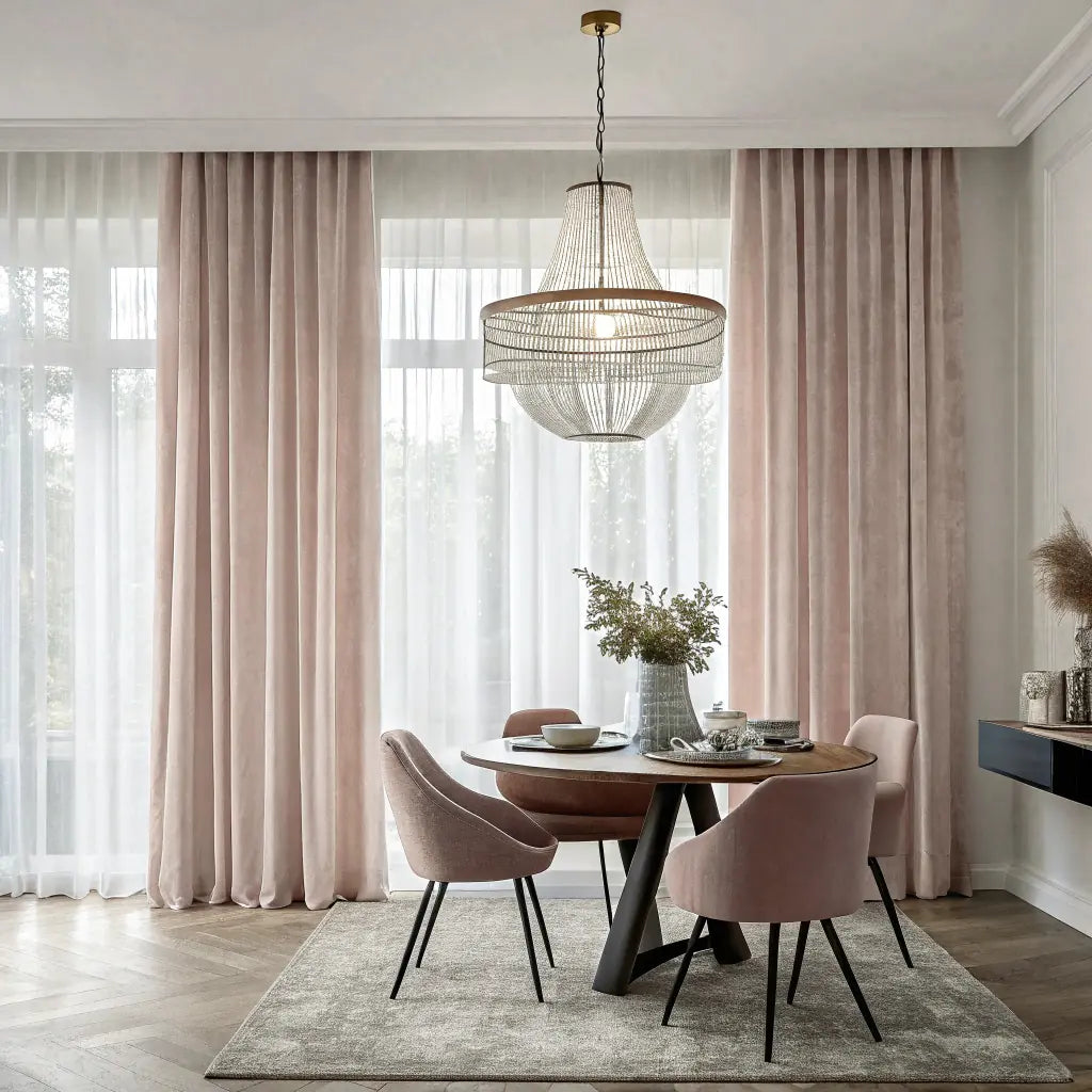 Nude Velvet Curtain