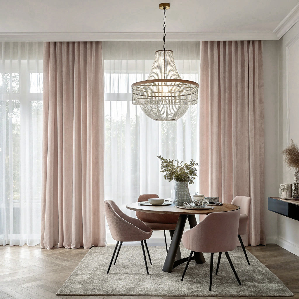 Nude Velvet Curtain