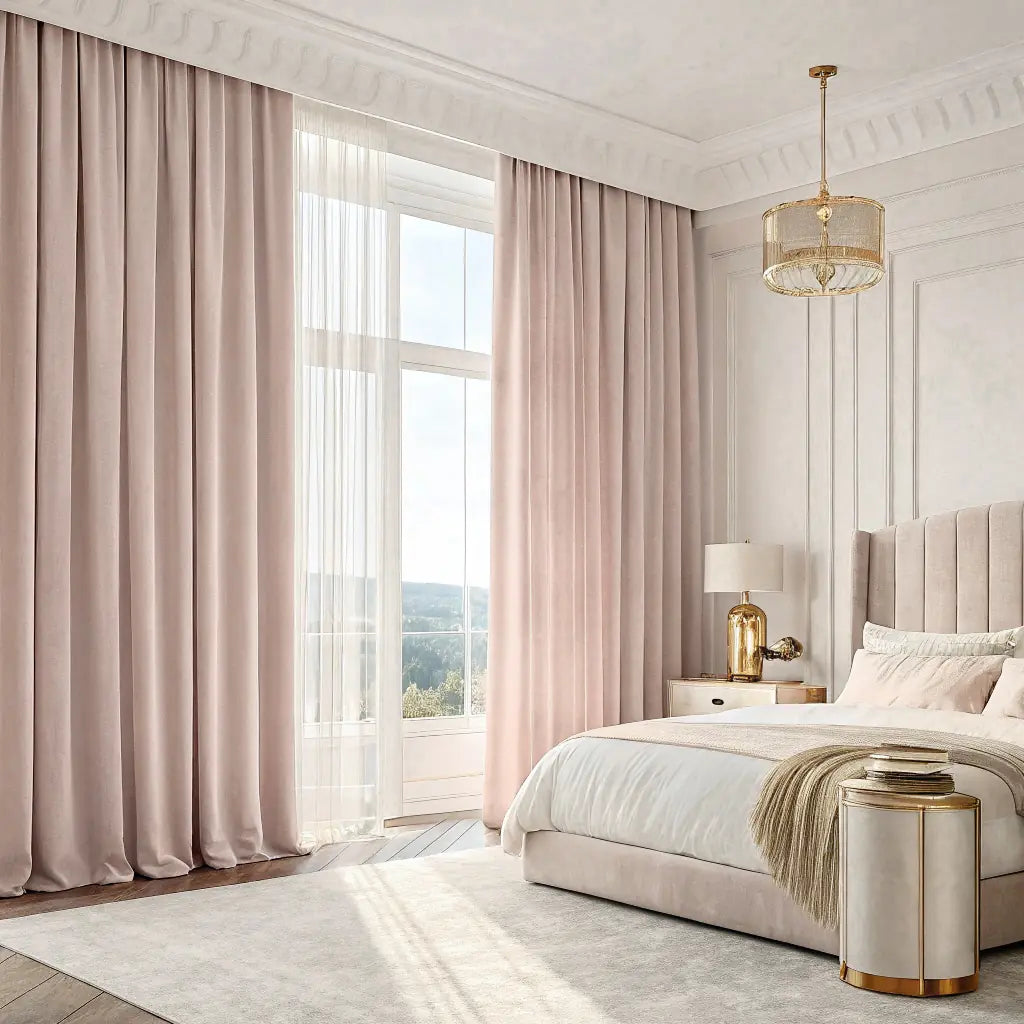 Nude Velvet Curtain