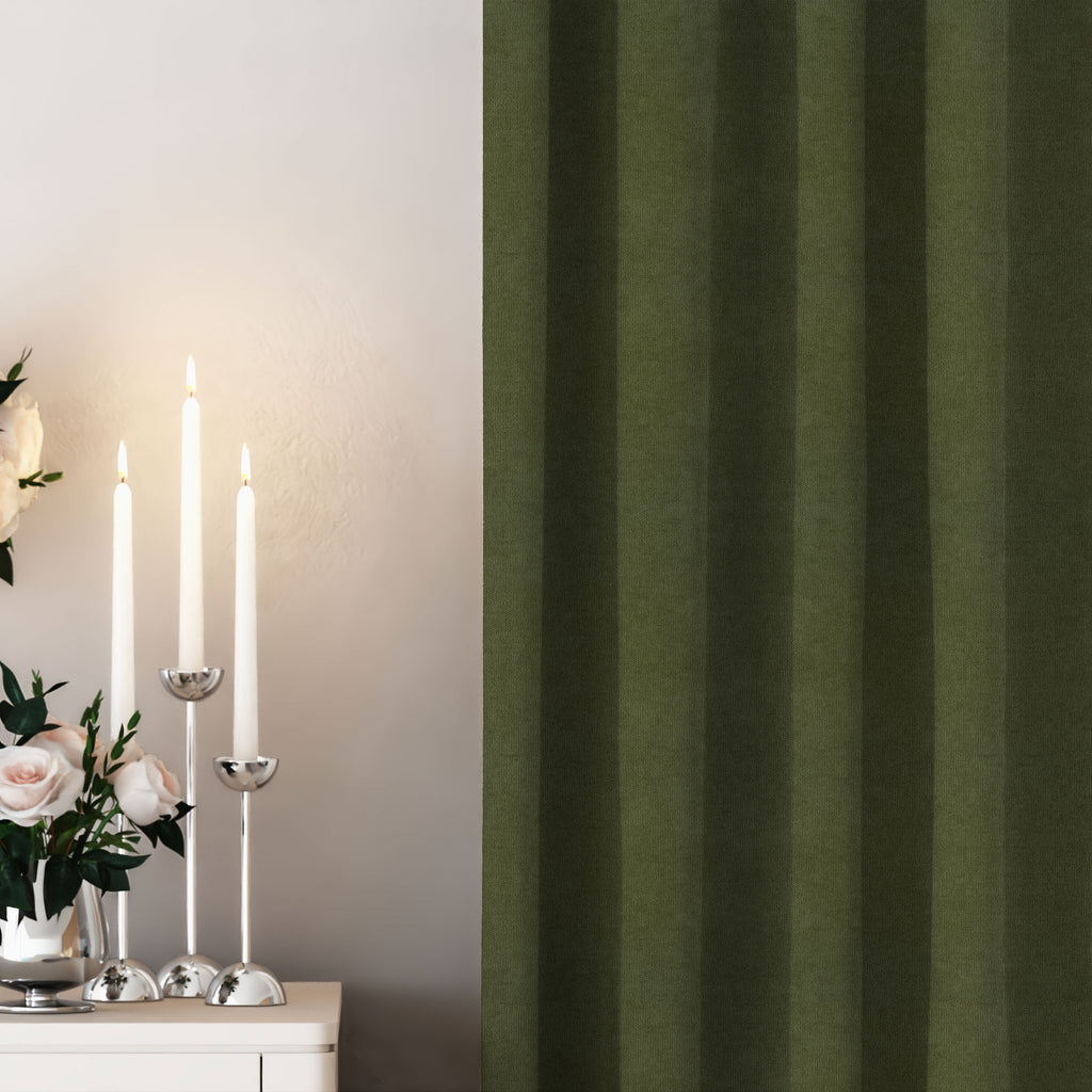 Green Velvet Curtains