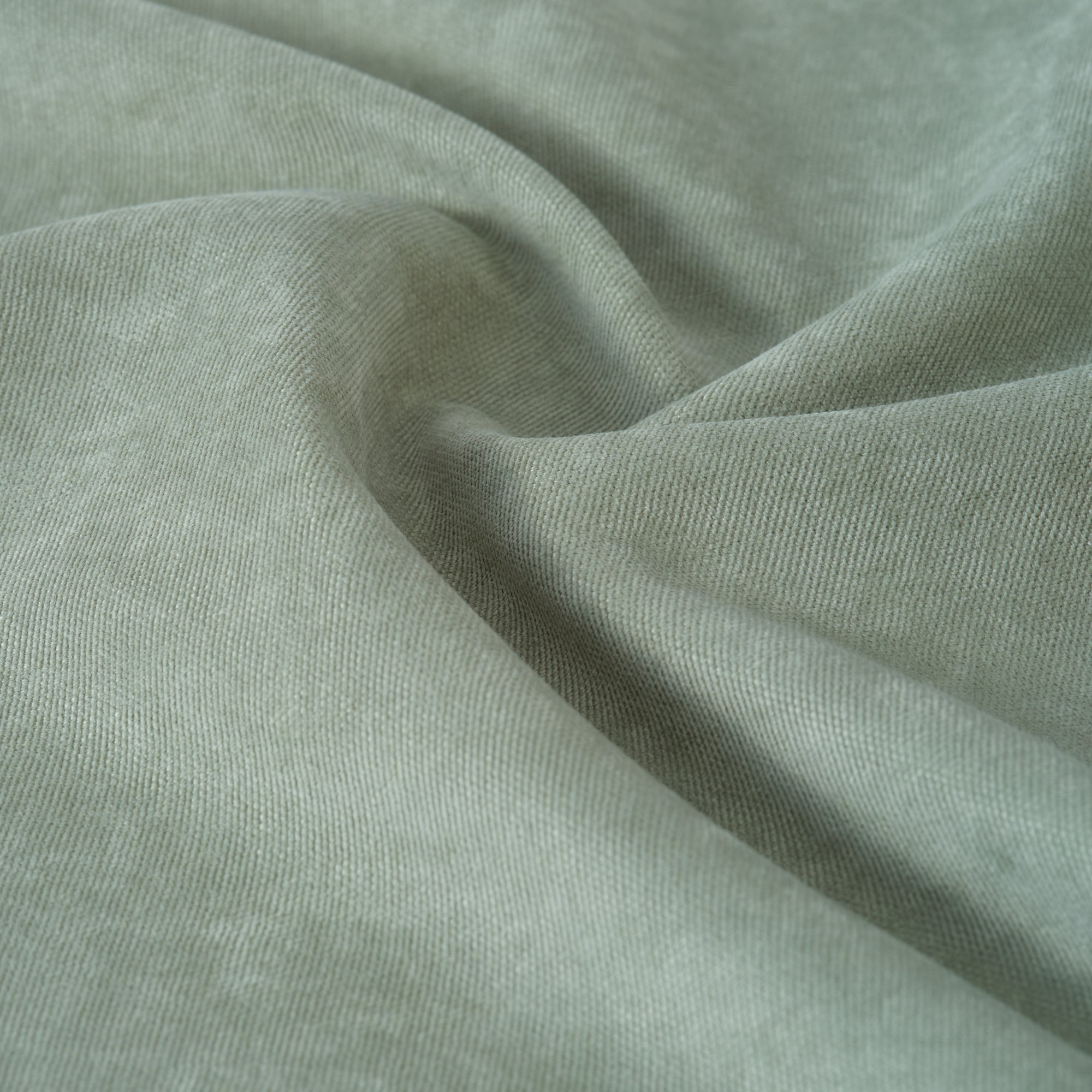 Grayish Green Velvet Curtains