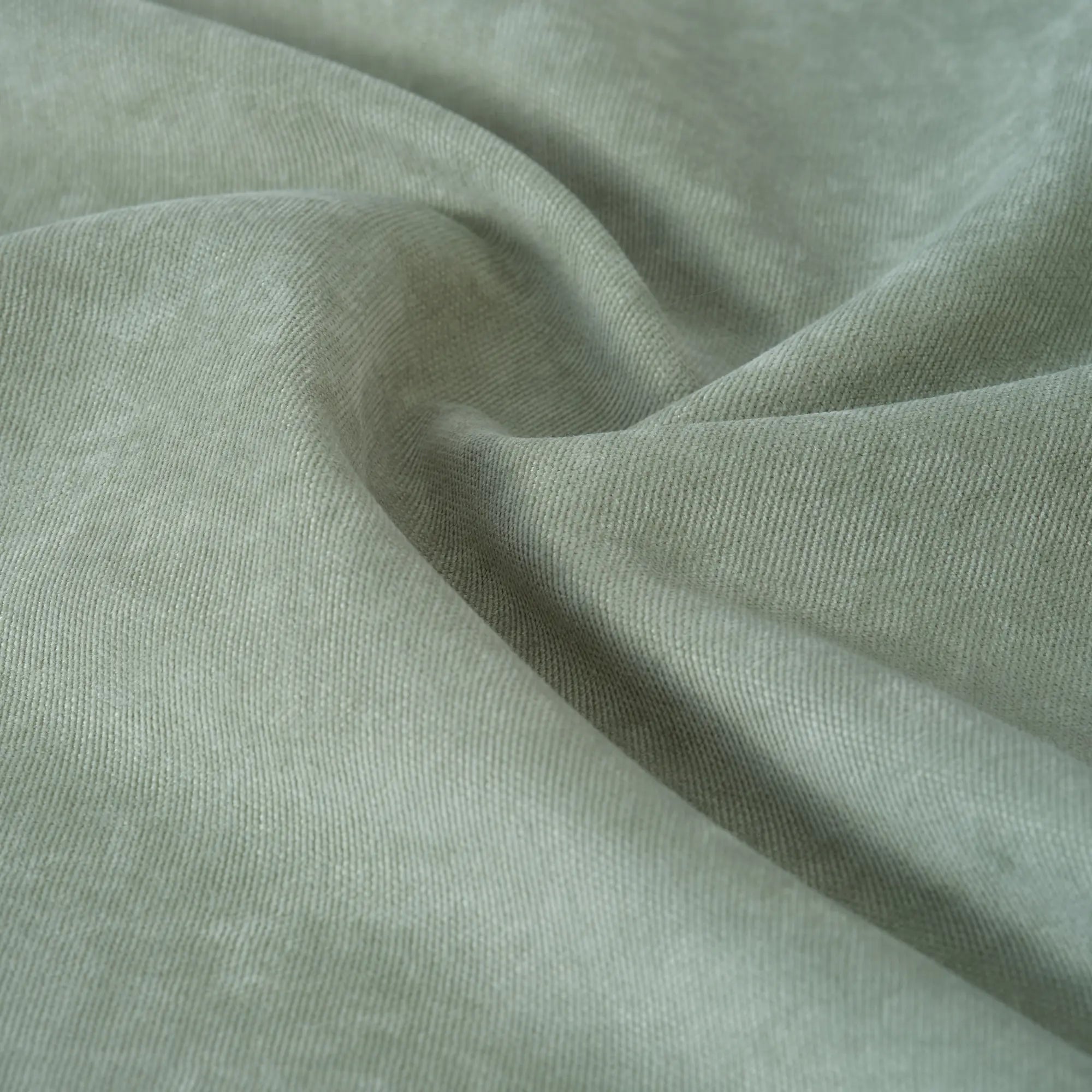 Grayish Green Velvet Curtains