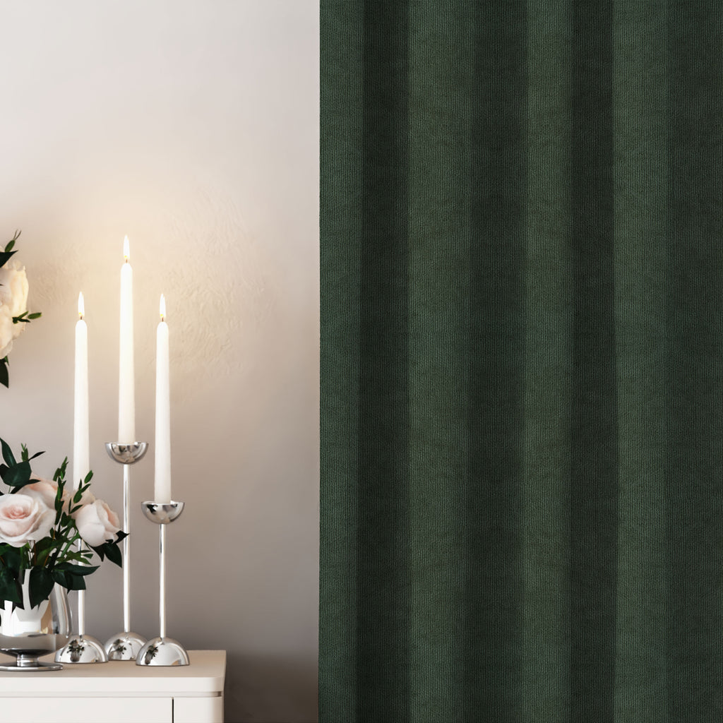 Lunar Green Velvet Curtains