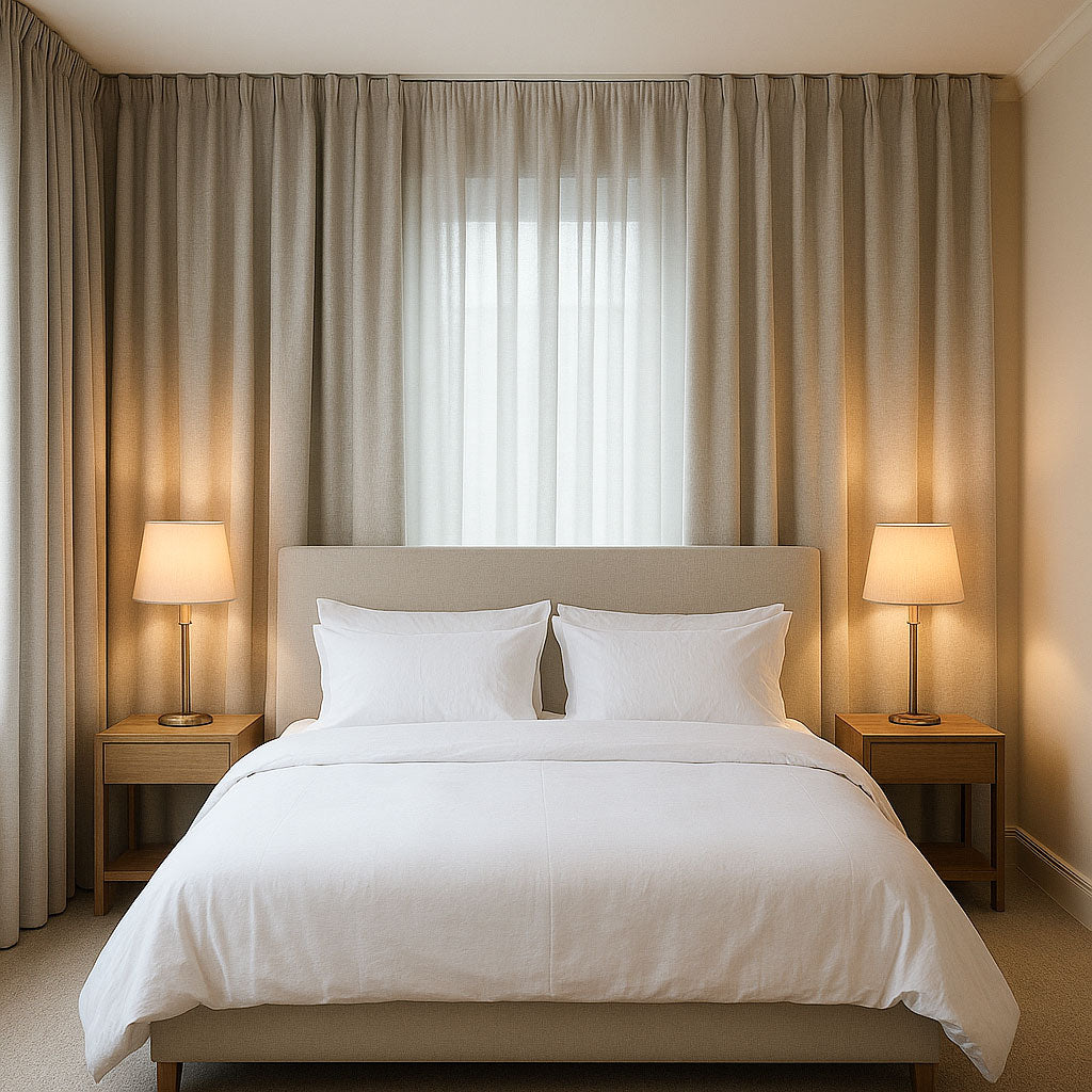 Pastel Gray Linen Curtains