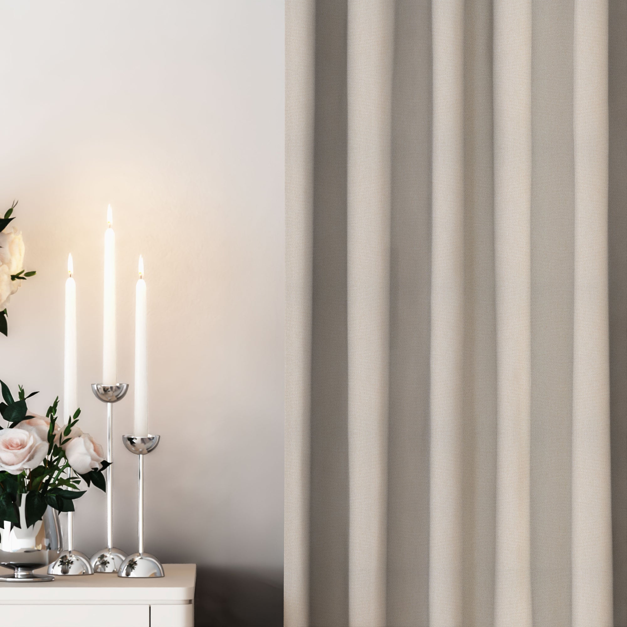 Bone Linen Curtains