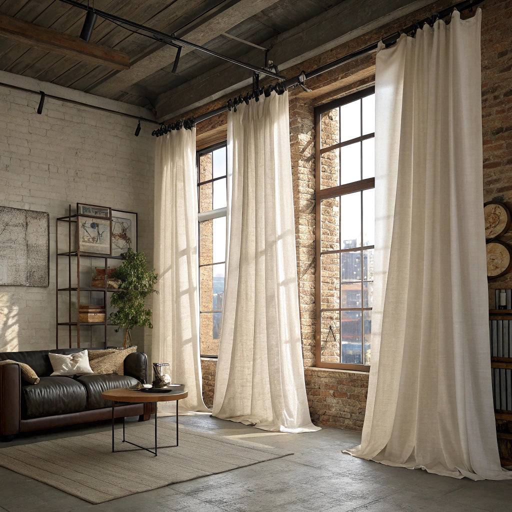 Beige Linen Curtains