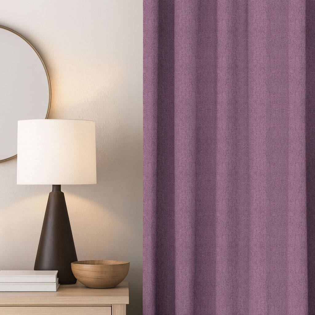 Light Mauve Linen Curtains