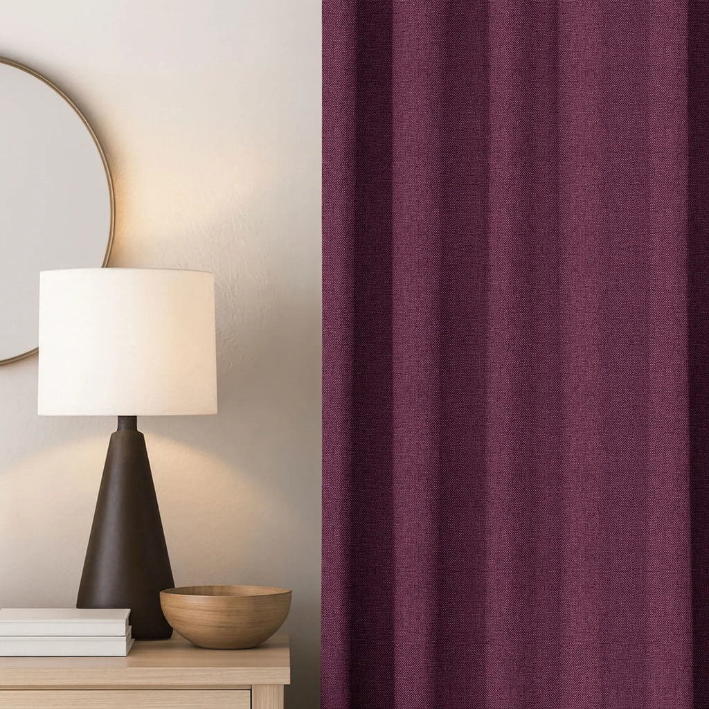 Tuscan Red Linen Curtains
