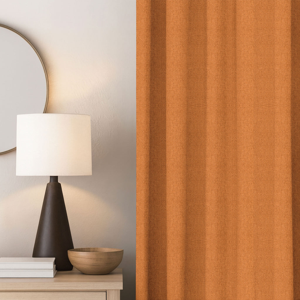 Cinnamon Linen Curtains