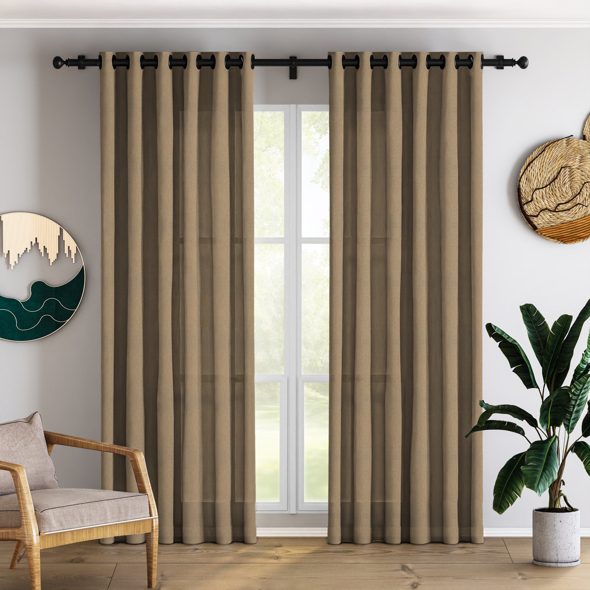 Pale Oyster Linen Curtains
