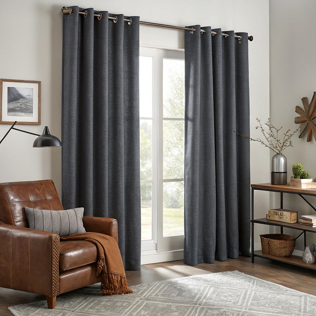 Cool Gray Linen Curtains