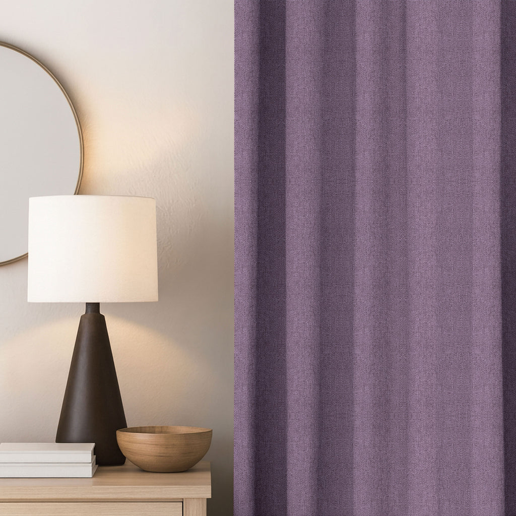 Pastel Purple Linen Curtains