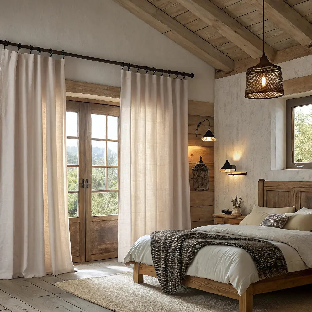 Warm Gray Linen Curtains