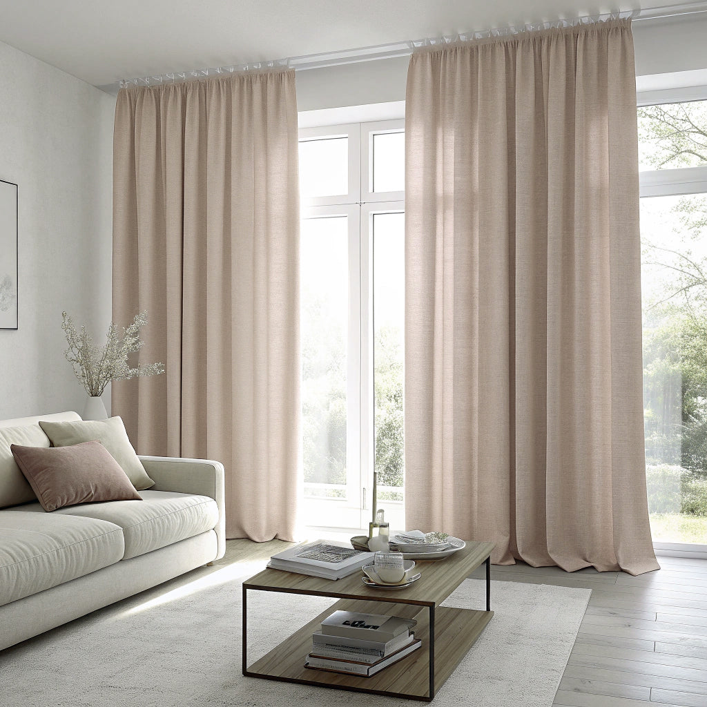 Warm Gray Linen Curtains