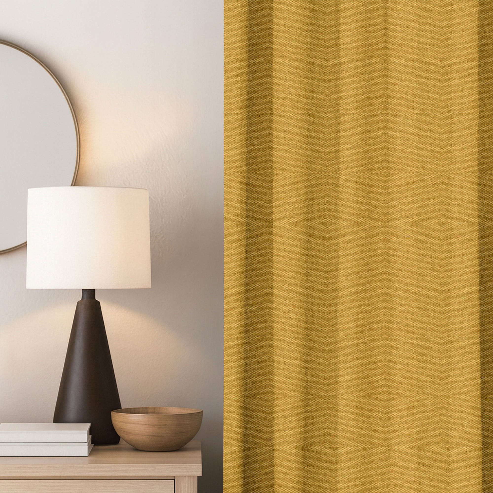 Sand Brown Linen Curtains