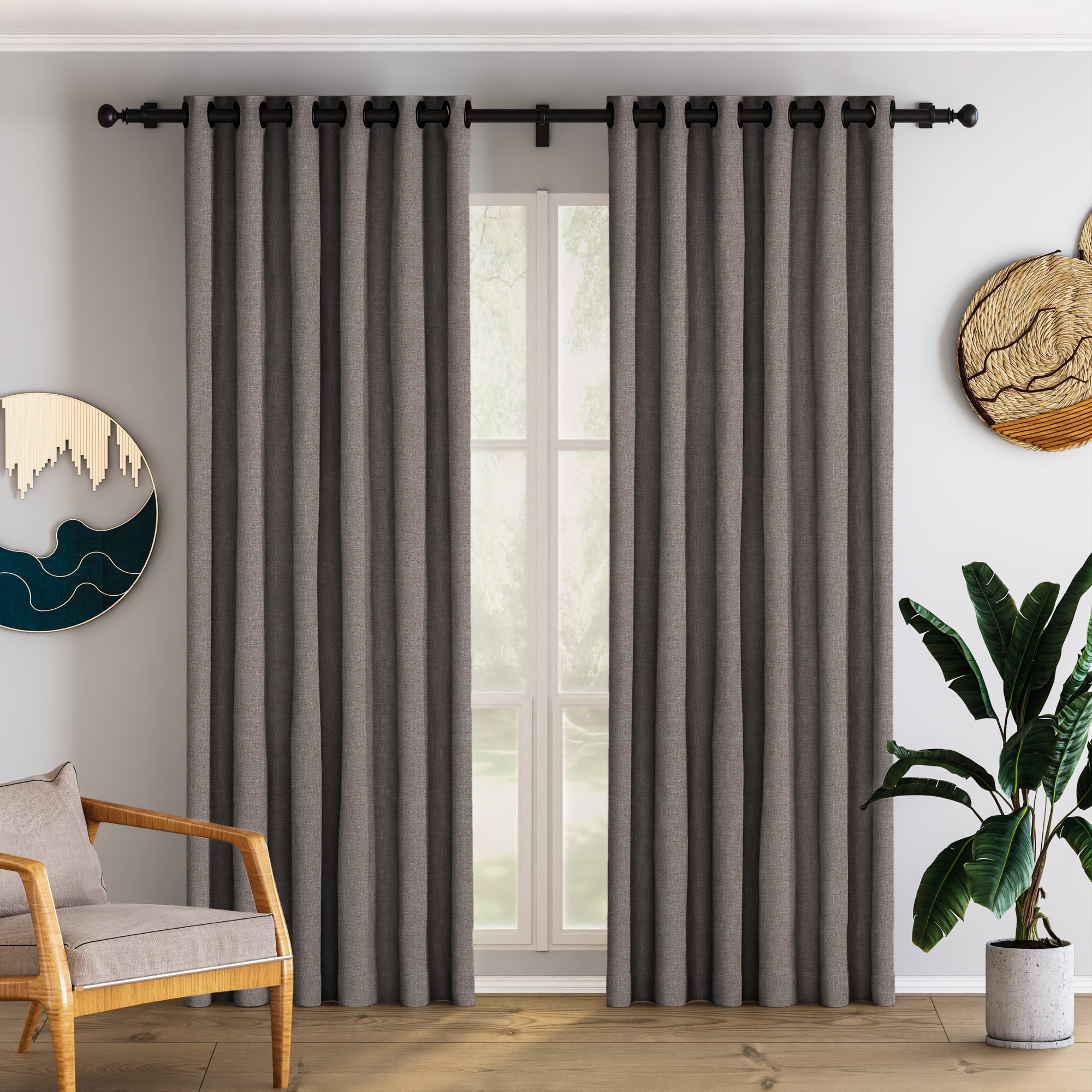 Brown Blackout Curtain