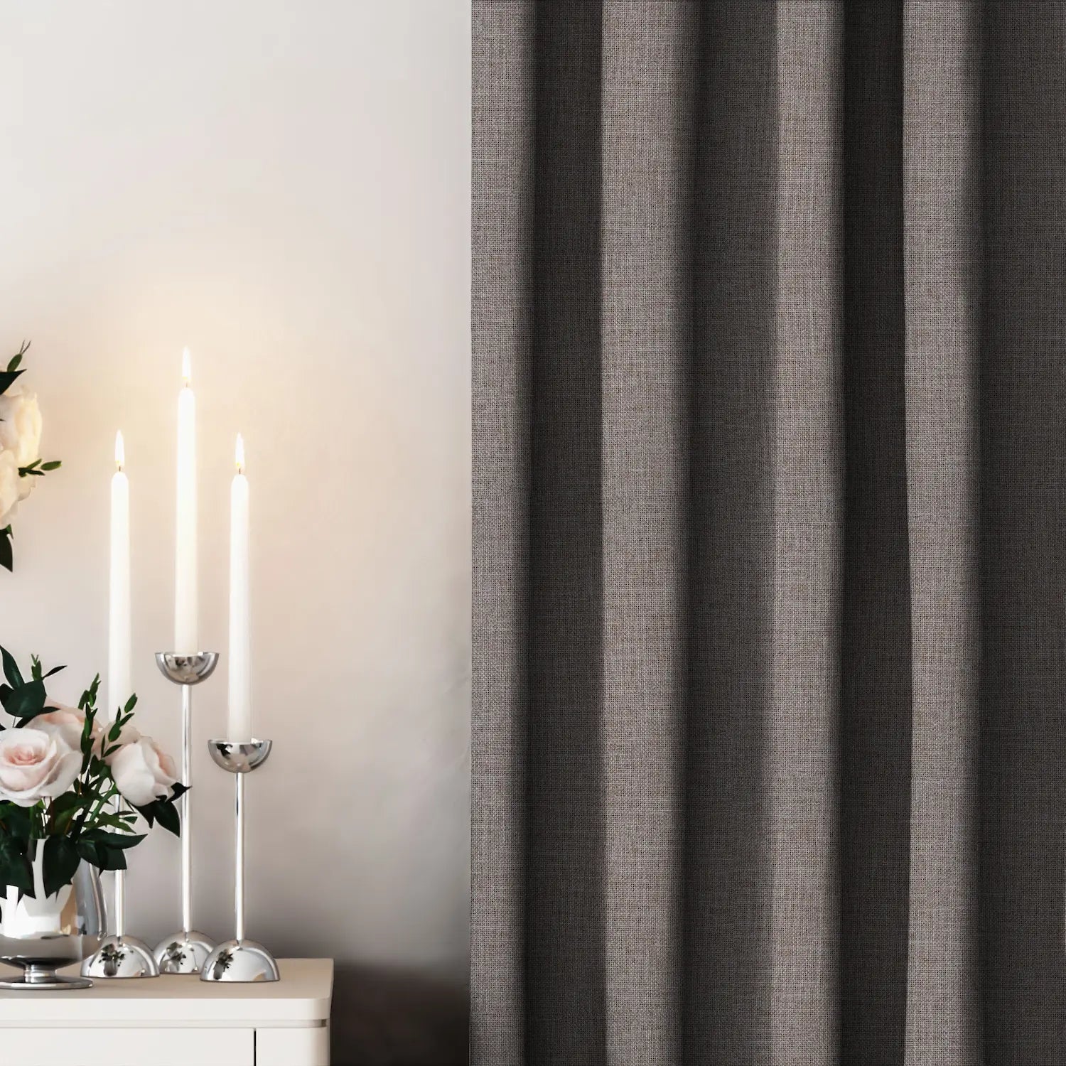 Brown Blackout Curtain