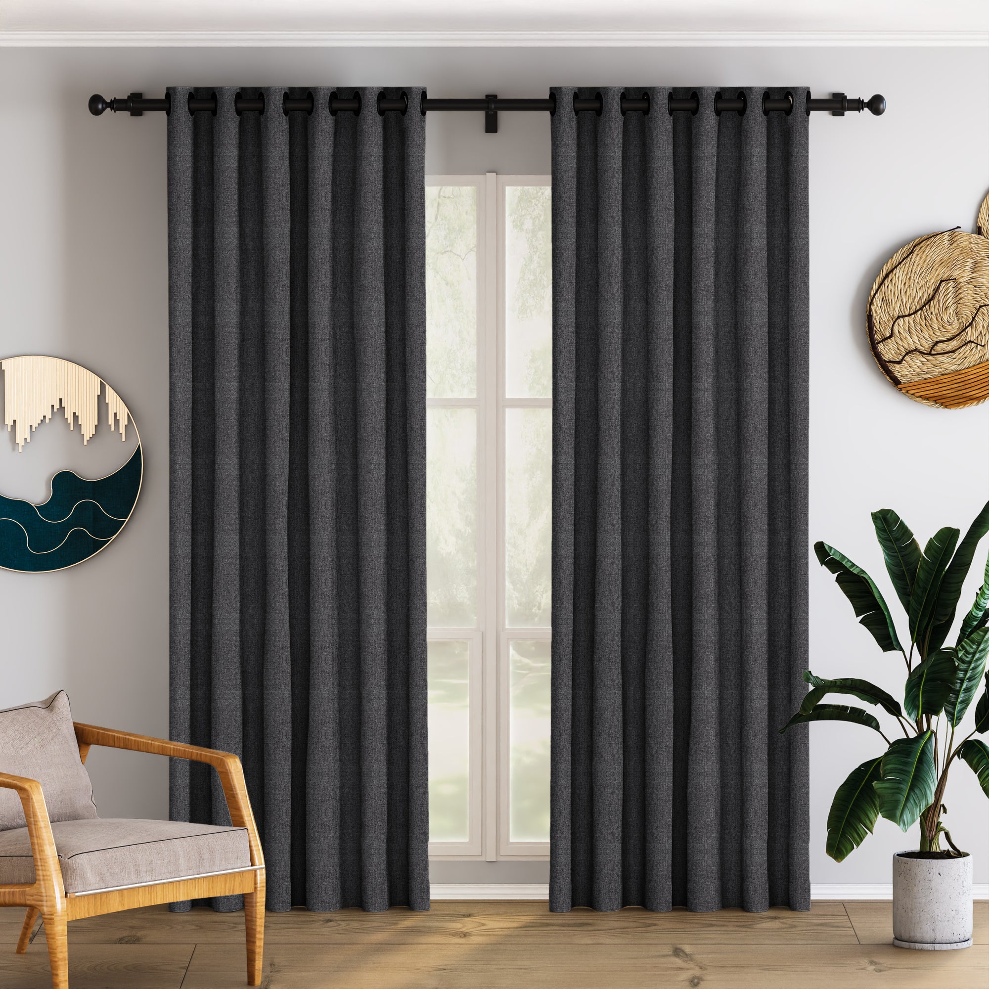 Black Blackout Curtain