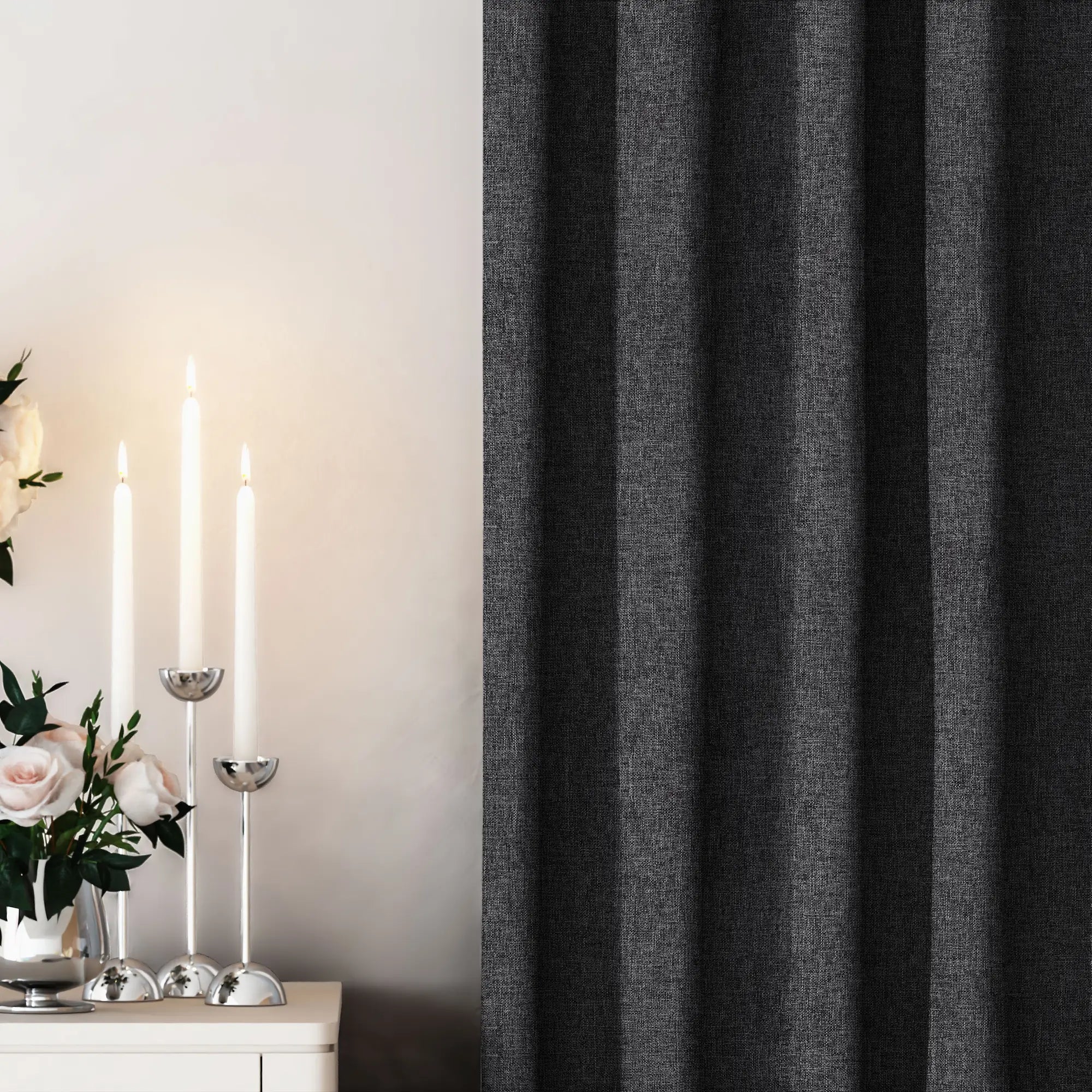 Black Blackout Curtain
