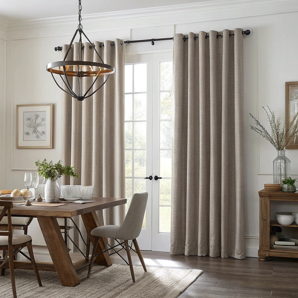 Taupe Blackout Curtain