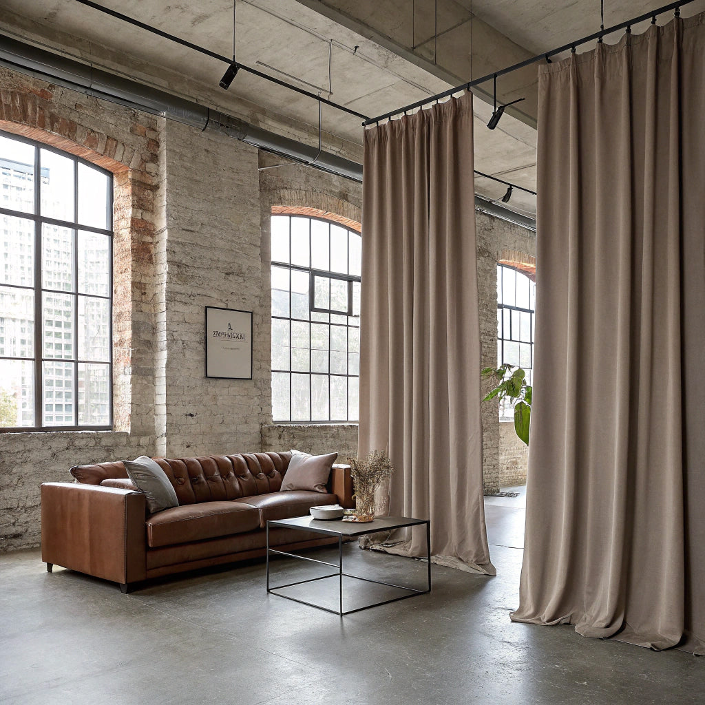 Taupe Blackout Curtain