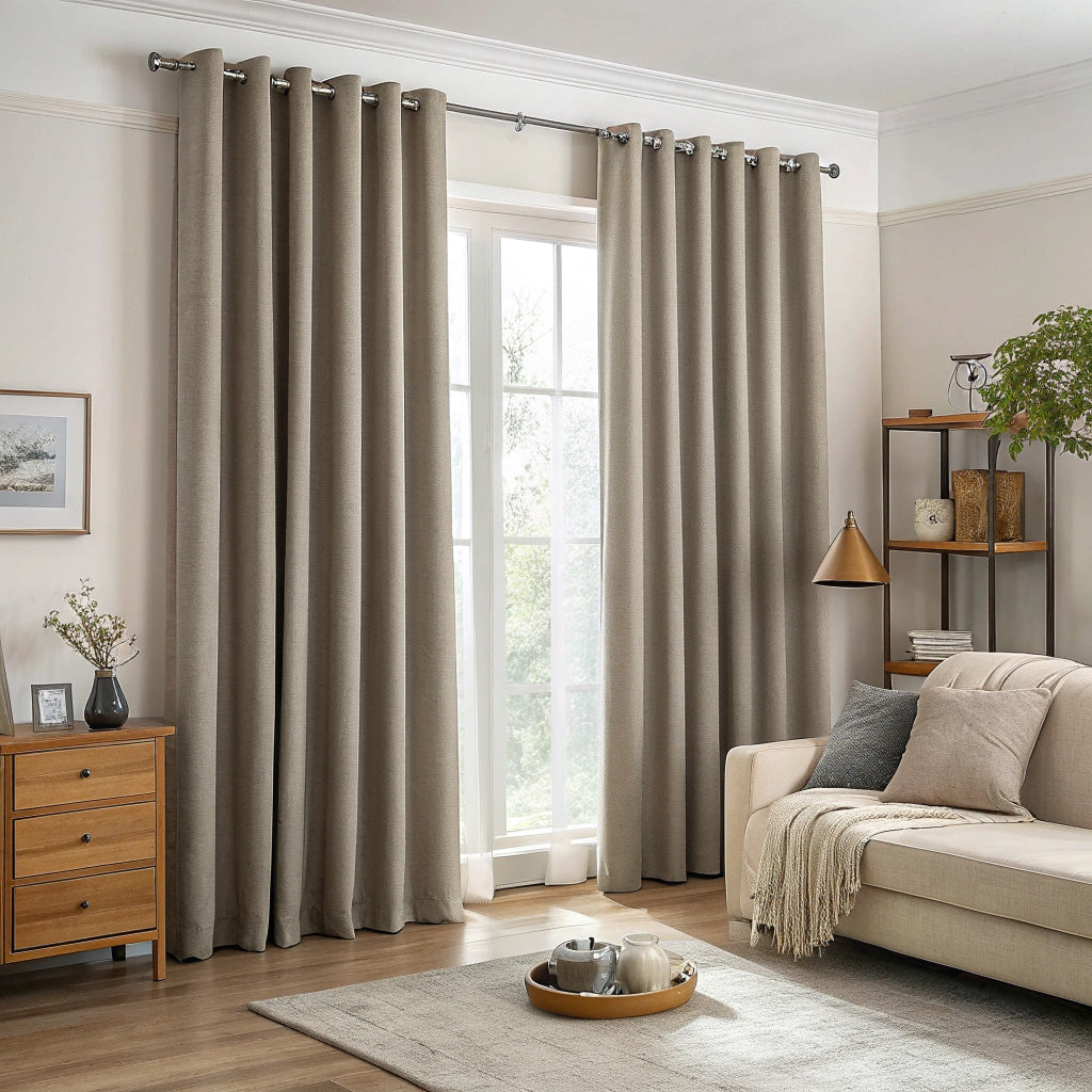 Light Brown Blackout Curtain