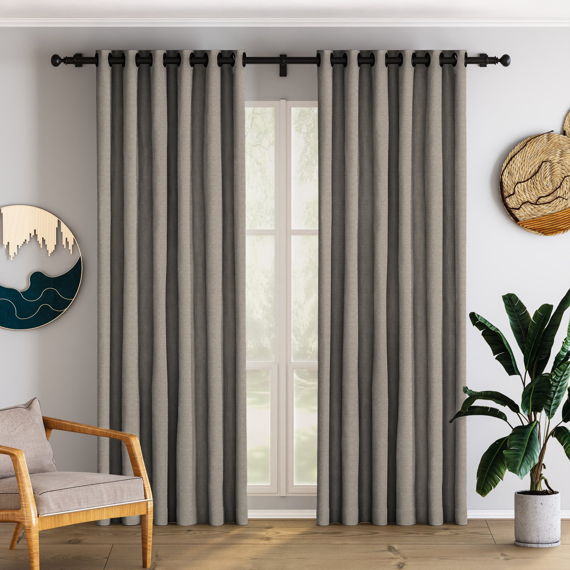 Light Brown Blackout Curtain