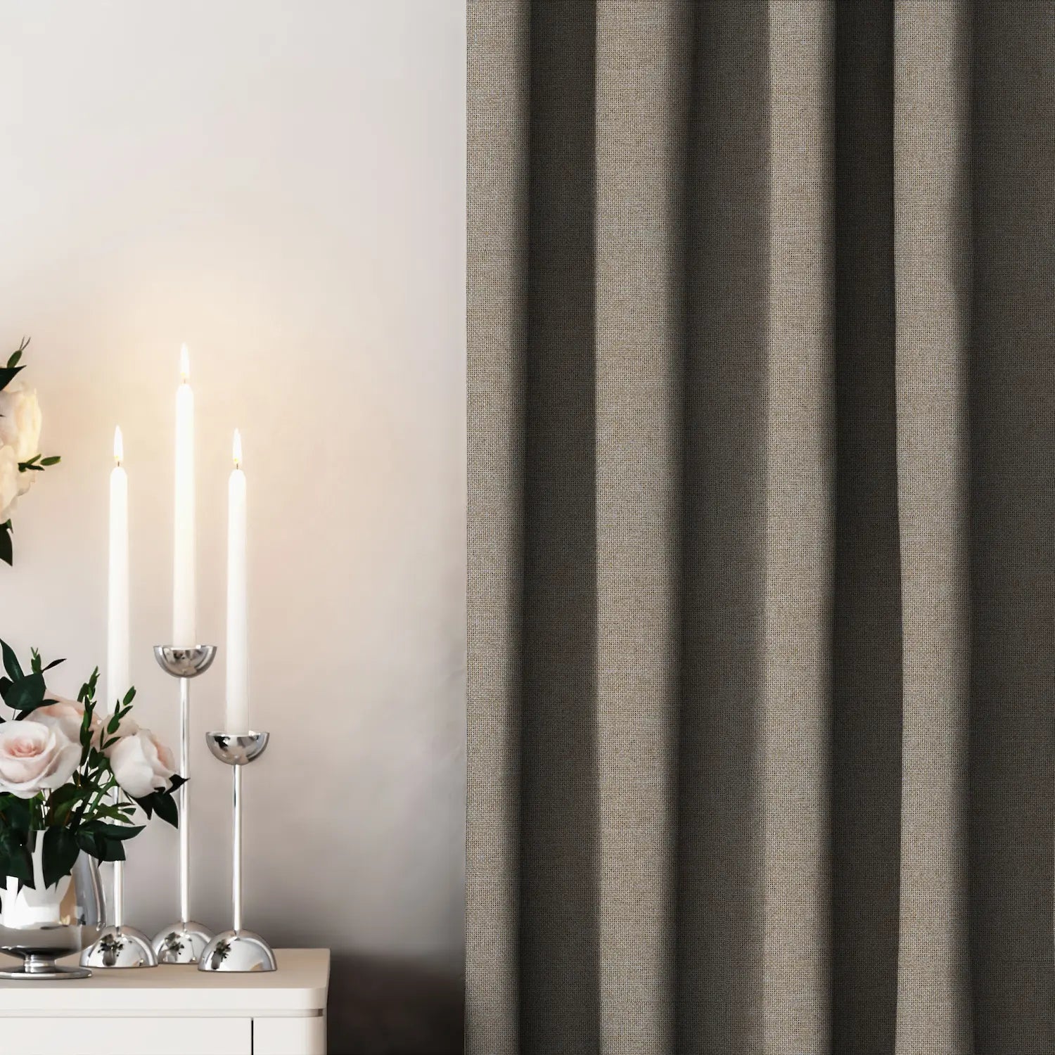 Light Brown Blackout Curtain