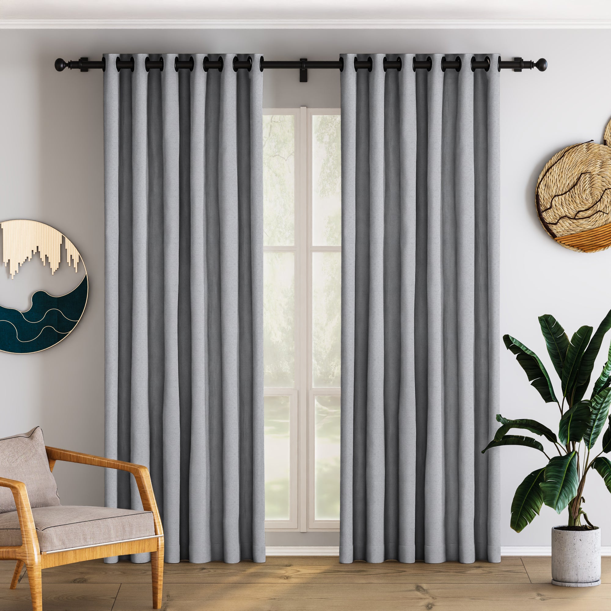 Light Grey Blackout Curtain