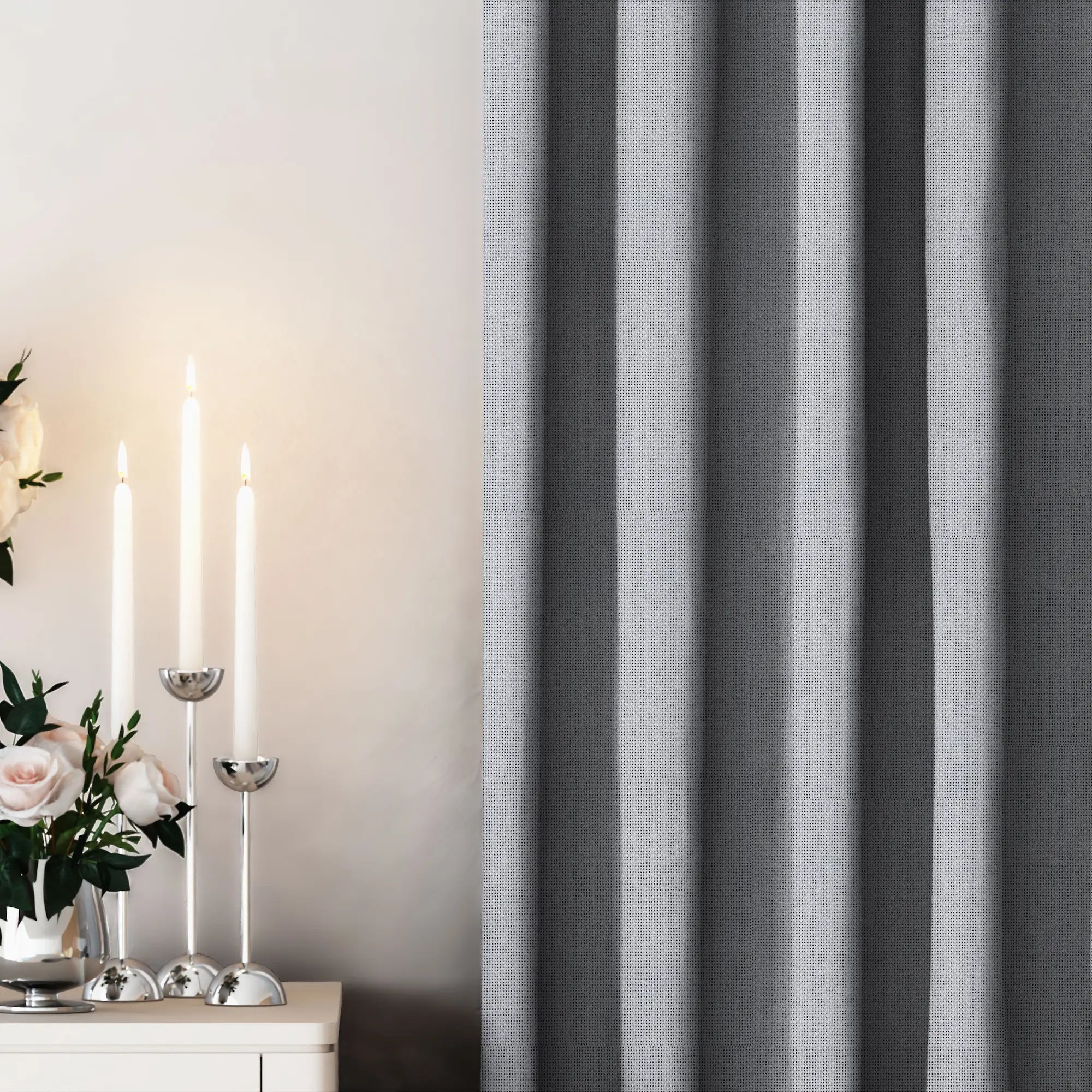 Light Grey Blackout Curtain