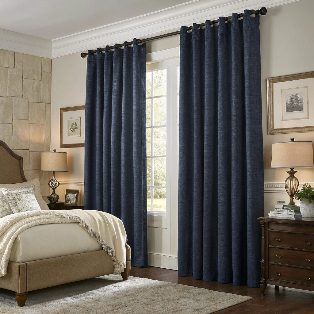 Blue Blackout Curtain