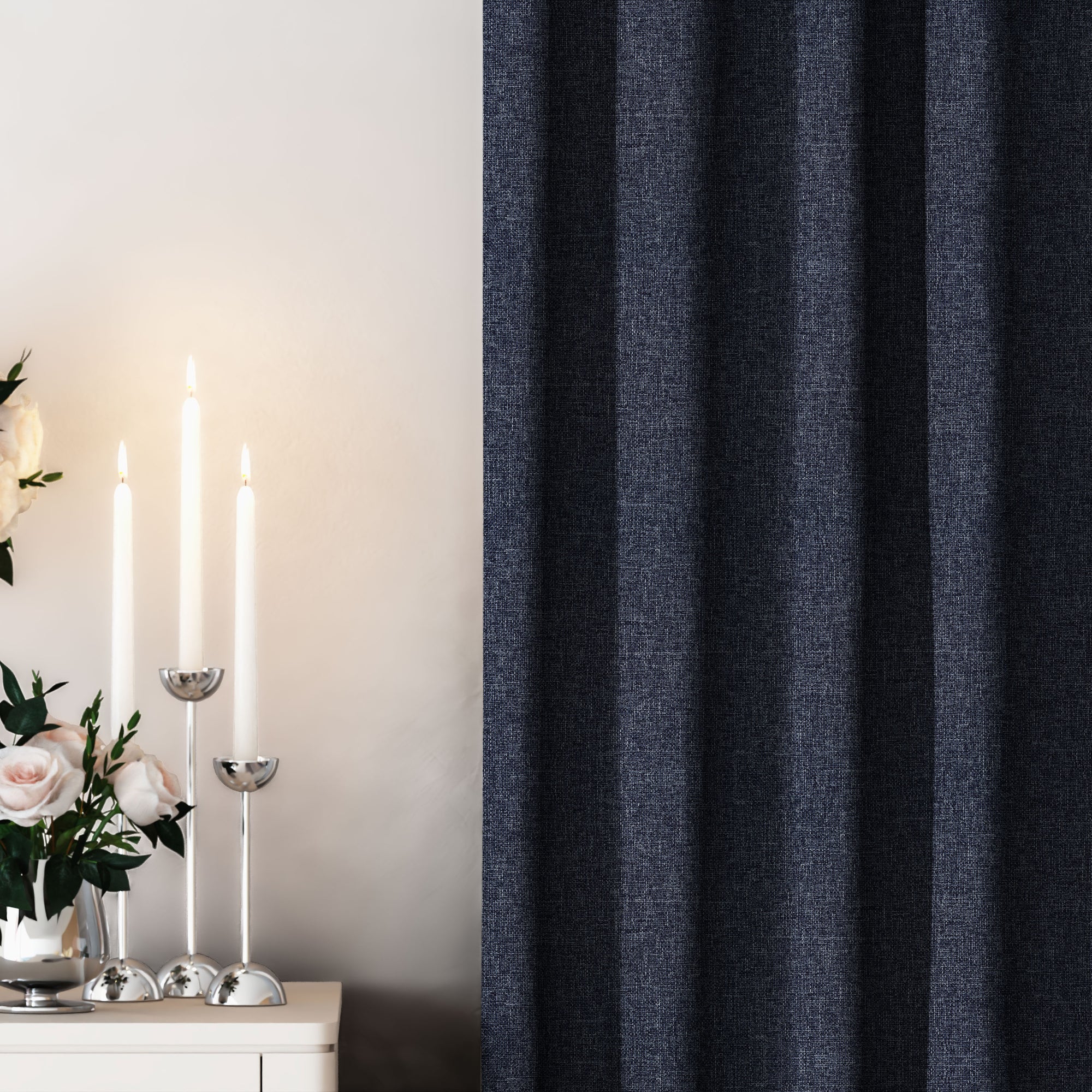 Blue Blackout Curtain