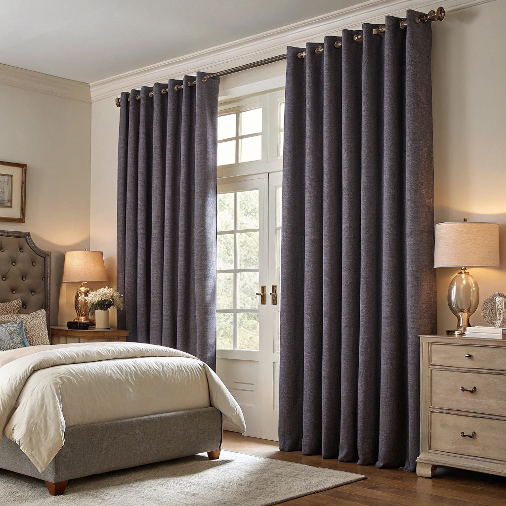 Dark Grey Blackout Curtain