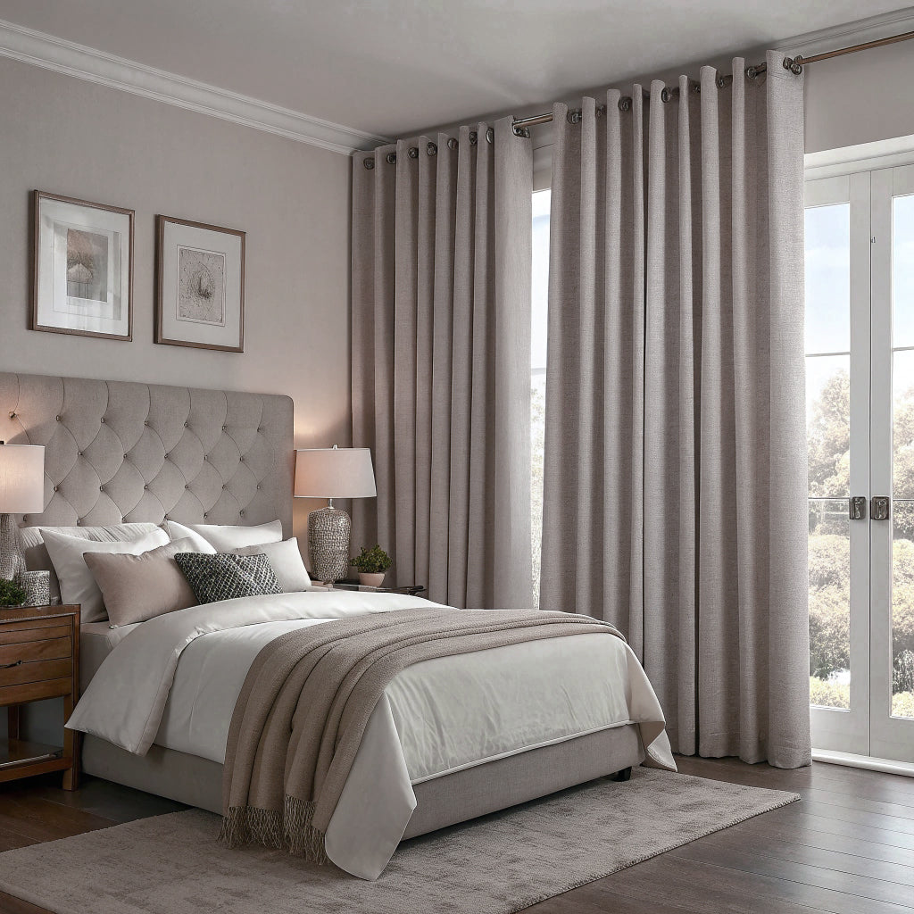 Beige Blackout Curtain