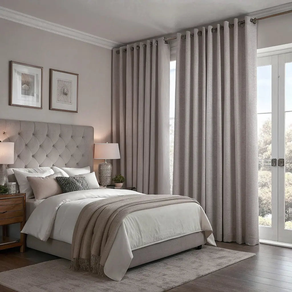 Beige Blackout Curtain