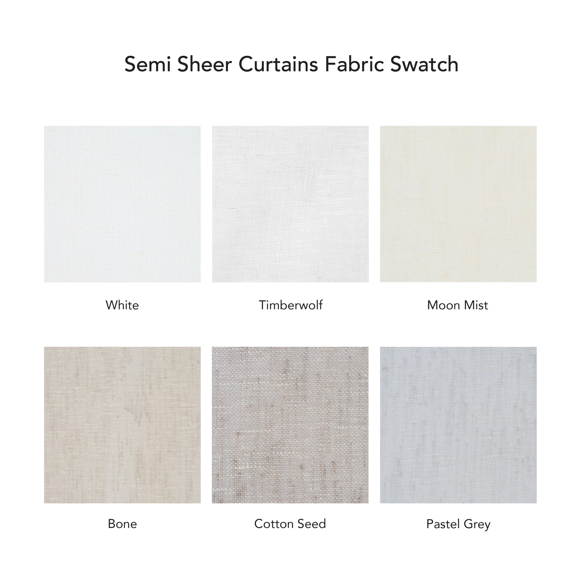 Semi Sheer Swatches