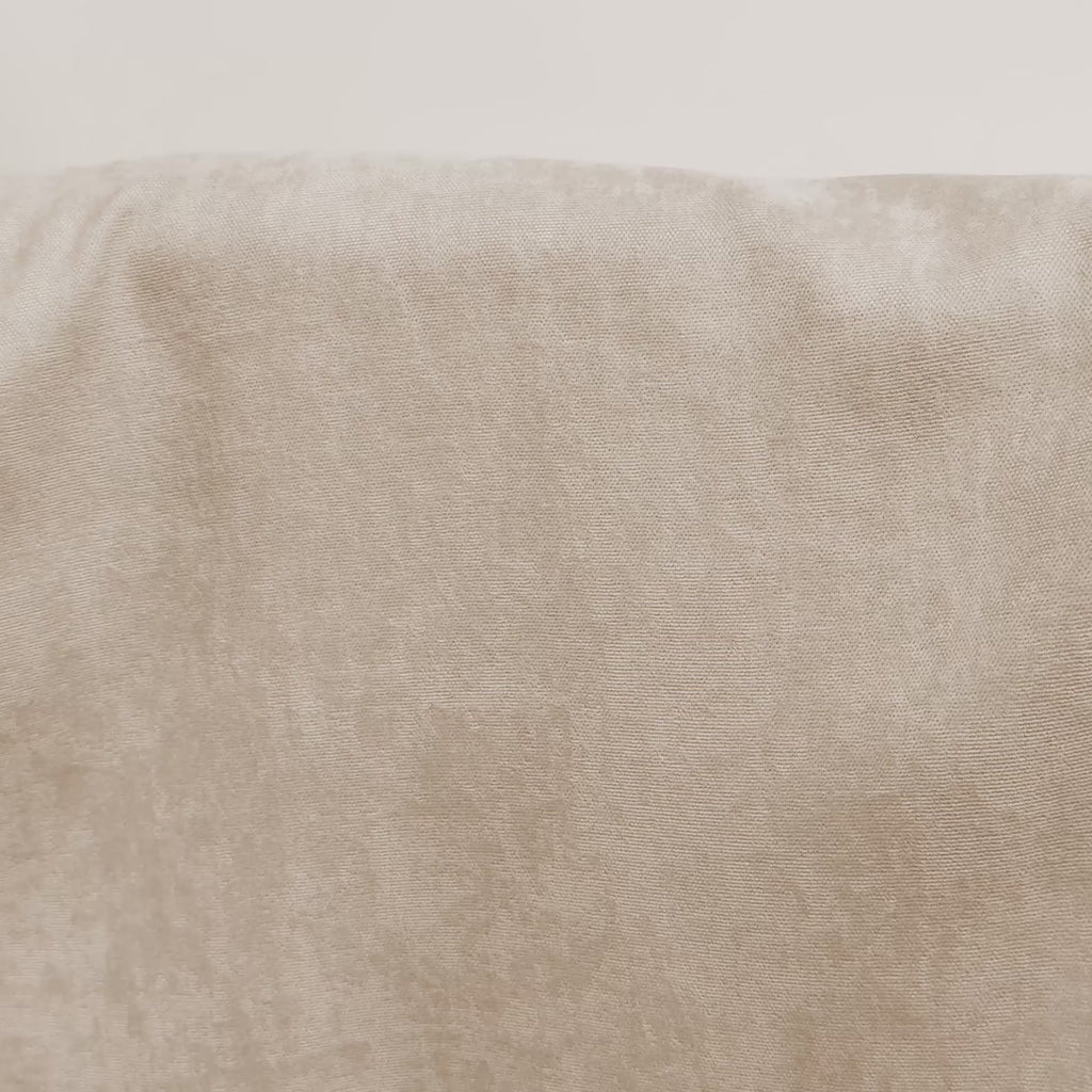 Beige Velvet Curtain