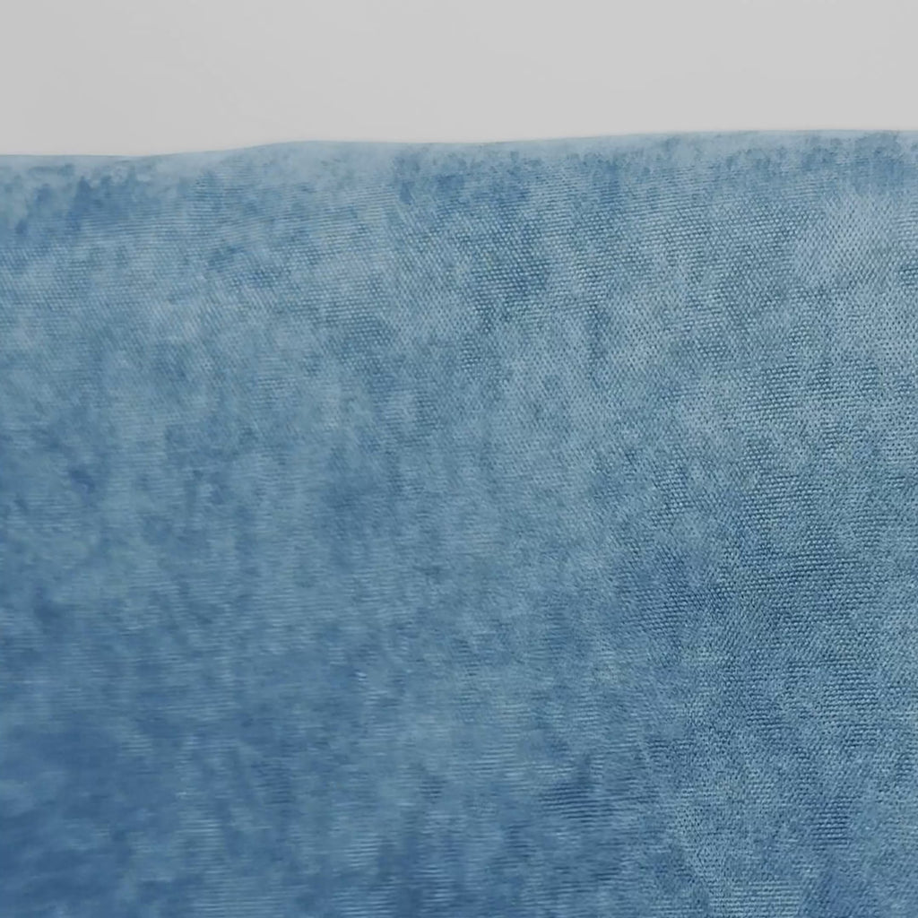 Horizon Blue Velvet Curtains