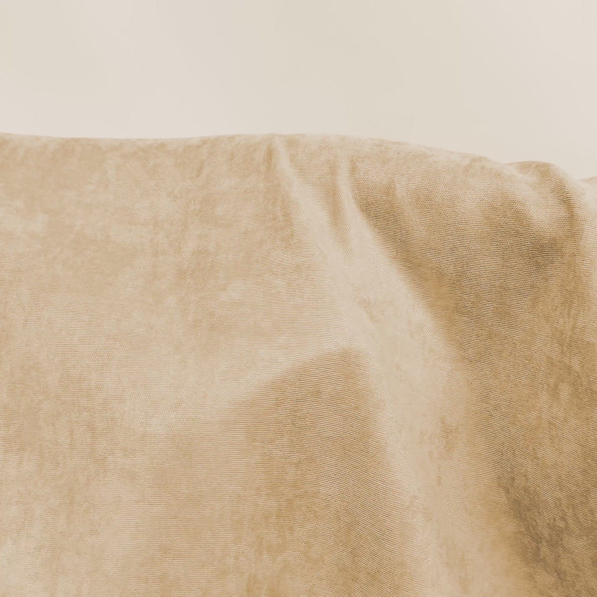 Caramel Beige Velvet Curtain