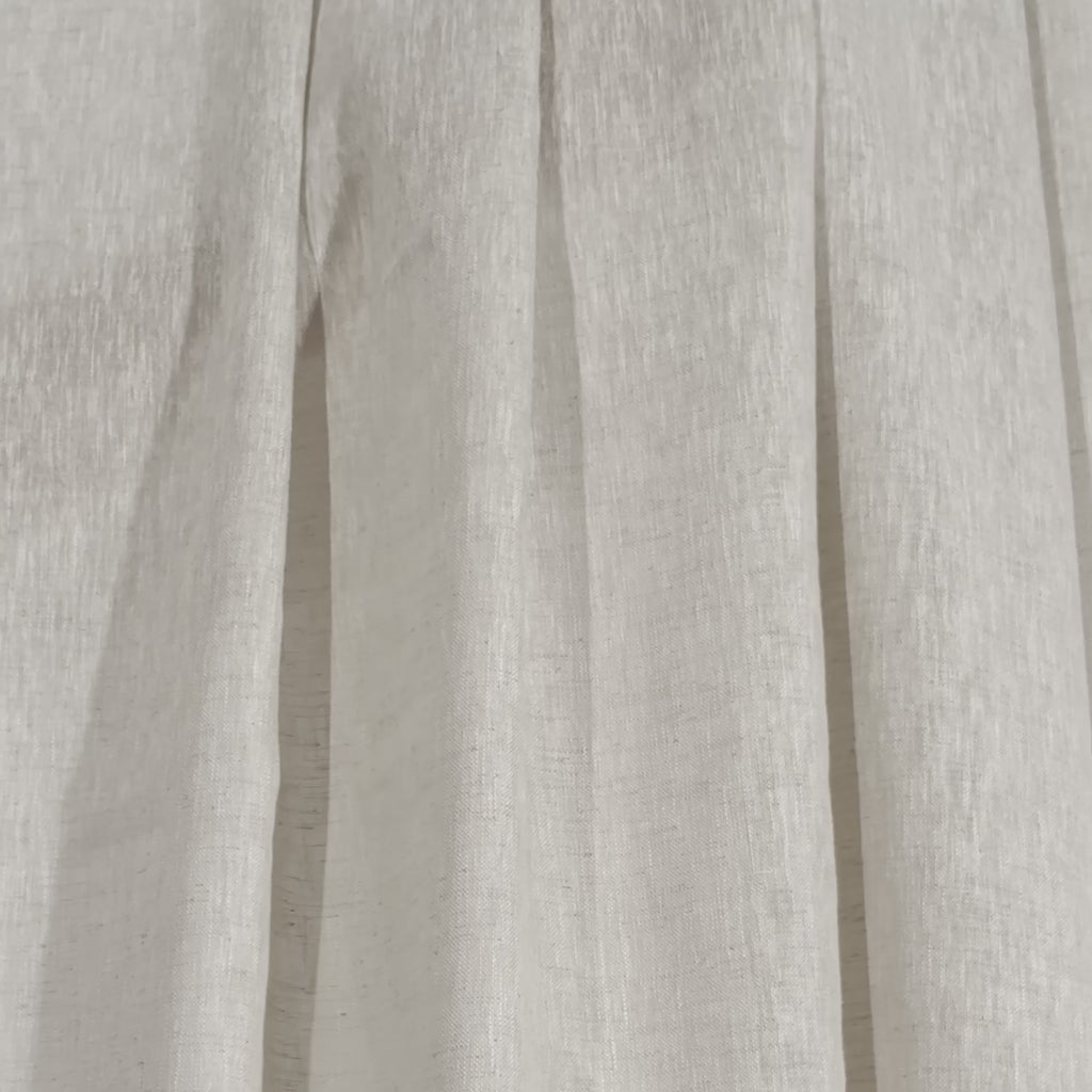Bone Semi Sheer Curtains