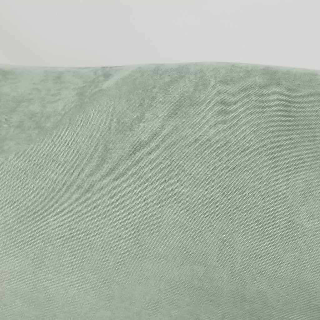 Grayish Green Velvet Curtains